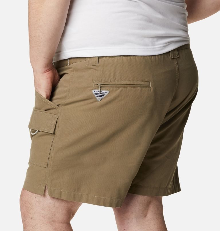 Men's Columbia PFG Brewha II Shorts Khaki | Plus Size CA-D4L30